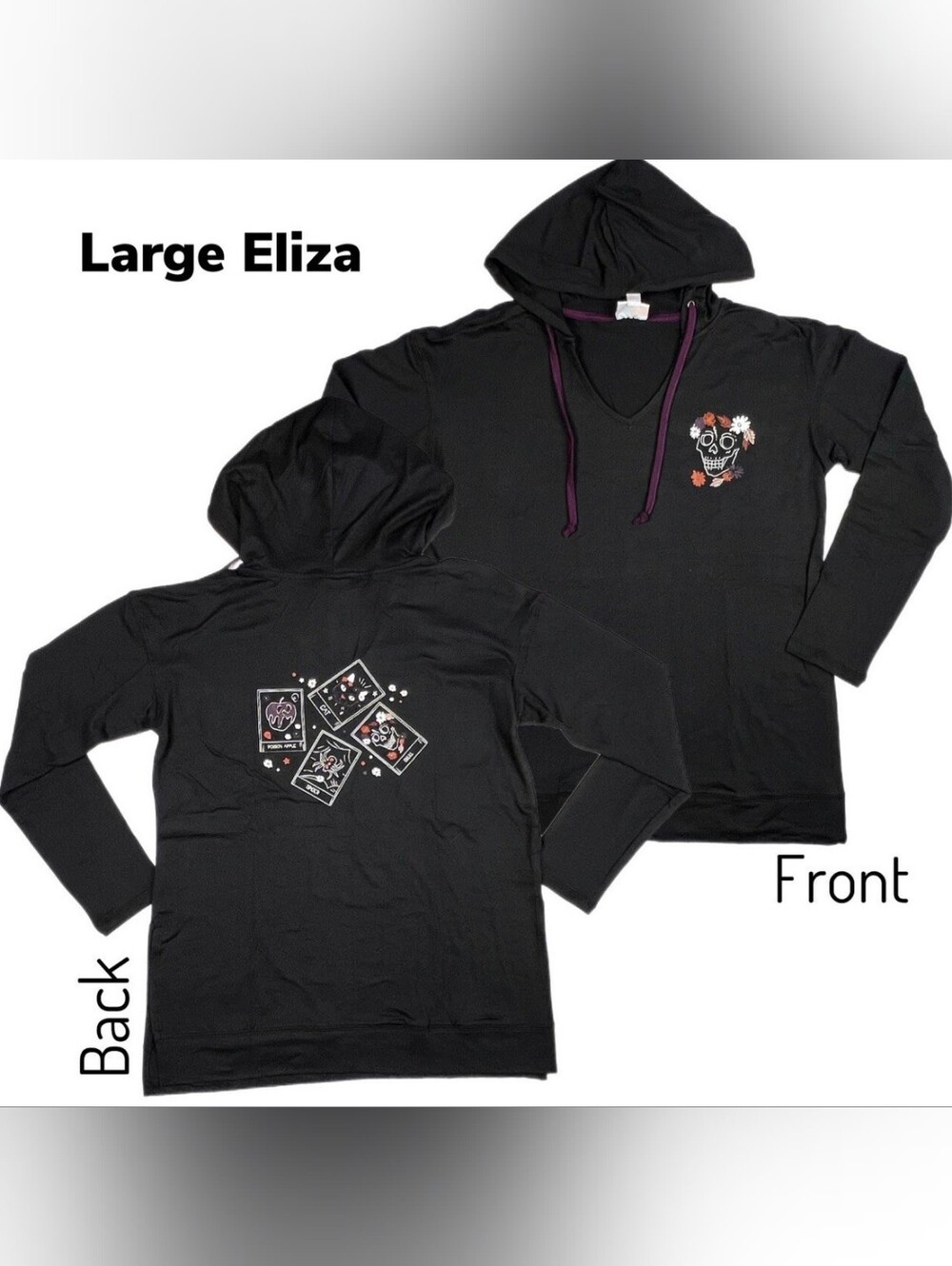 LuLaRoe Eliza V-neck Halloween Hoodie